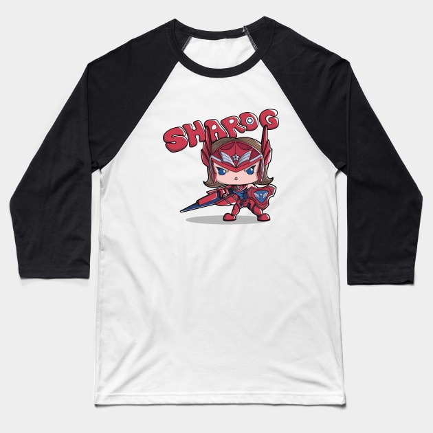 Marvel Future Fight Pop Funko Sharon Rogers 'Sharog' Baseball T-Shirt by billyker